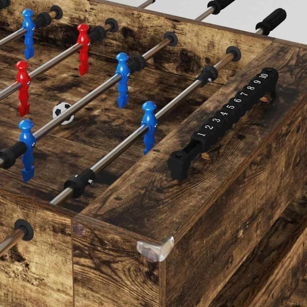 vidaXL Mesa de Futbolín 125 x 60,5 x 80 cm Roble ahumado Online