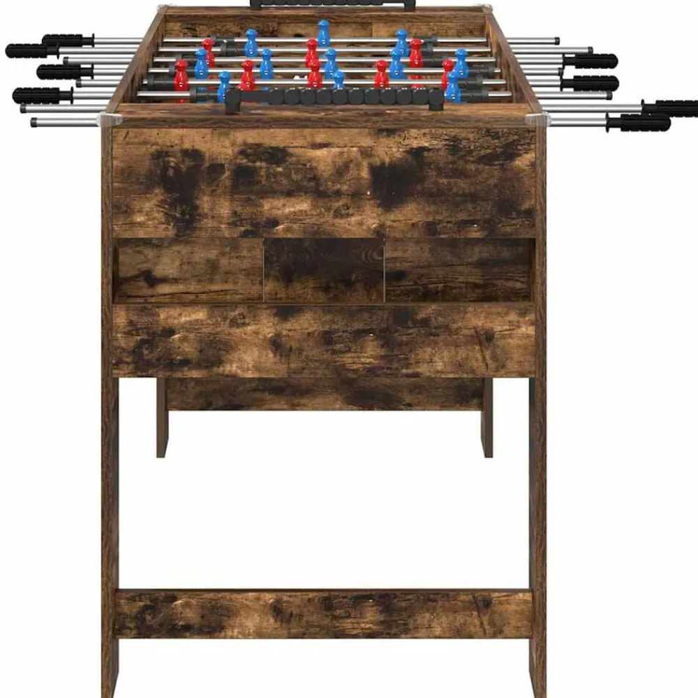 vidaXL Mesa de Futbolín 125 x 60,5 x 80 cm Roble ahumado Online