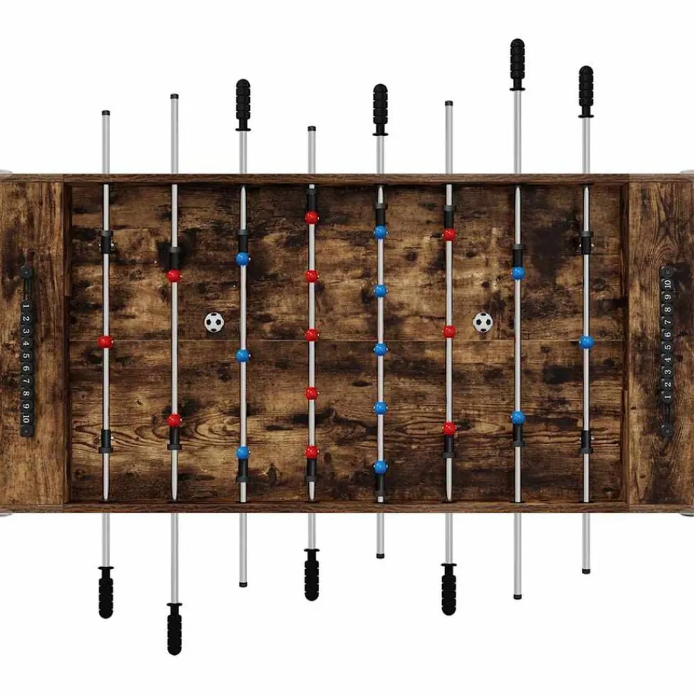 vidaXL Mesa de Futbolín 125 x 60,5 x 80 cm Roble ahumado Online