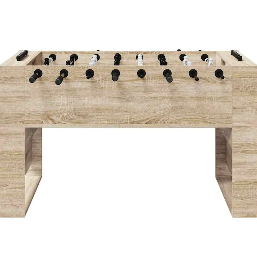 vidaXL Mesa de Futbolín 146,5 x 74 x 85 cm Roble Sonoma