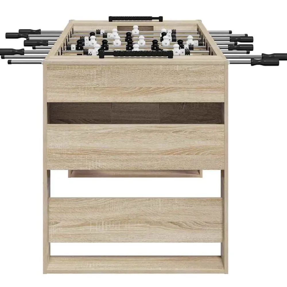vidaXL Mesa de Futbolín 146,5 x 74 x 85 cm Roble Sonoma