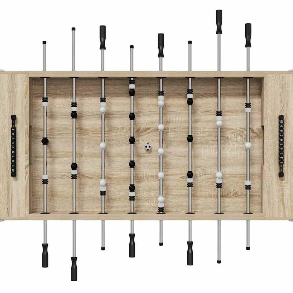 vidaXL Mesa de Futbolín 146,5 x 74 x 85 cm Roble Sonoma