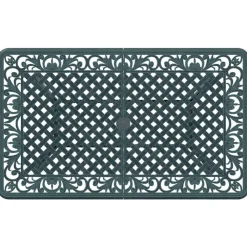 vidaXL Mesa de jardín aluminio fundido 150x90x72 cm Verde Outlet