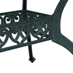 vidaXL Mesa de jardín aluminio fundido 150x90x72 cm Verde Outlet