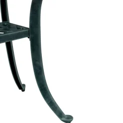 vidaXL Mesa de jardín aluminio fundido Ø48x53 cm Verde Clearance