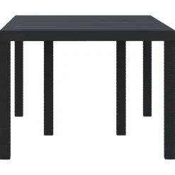 vidaXL Mesa de Jardín 150 x 100 x 73 cm ratán sintético Antracita New