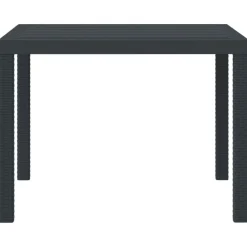 vidaXL Mesa de Jardín 100 x 100 x 73 cm ratán sintético Antracita Hot