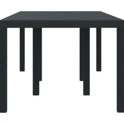 vidaXL Muebles De Jardín-Mesa de Jardín 200 x 100 x 73 cm ratán sintético