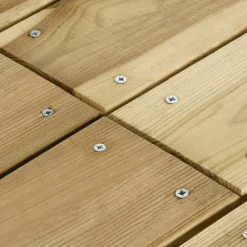 vidaXL Mesa de jardín de madera de pino impregnada 110x74x75 cm Sale
