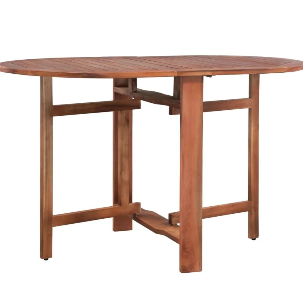 vidaXL Mesa de jardín de madera de acacia maciza 120x70x74 cm Sale