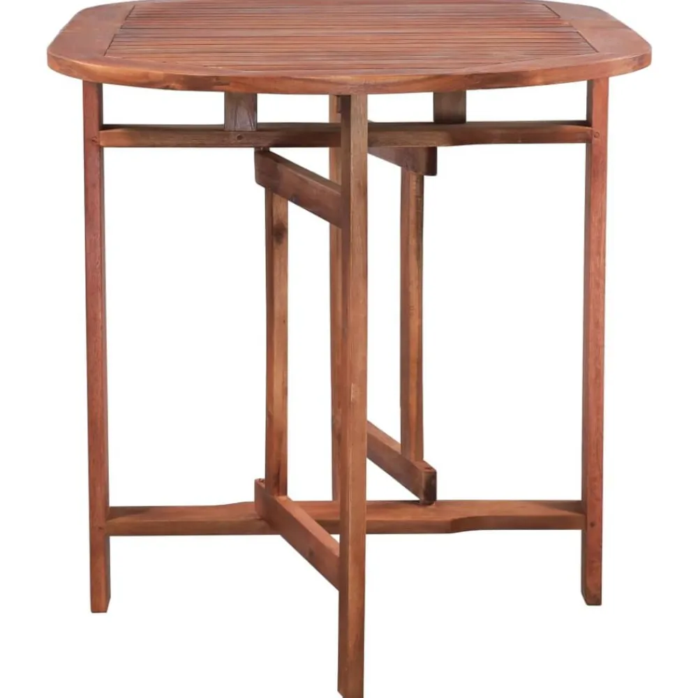 vidaXL Mesa de jardín de madera de acacia maciza 120x70x74 cm Sale