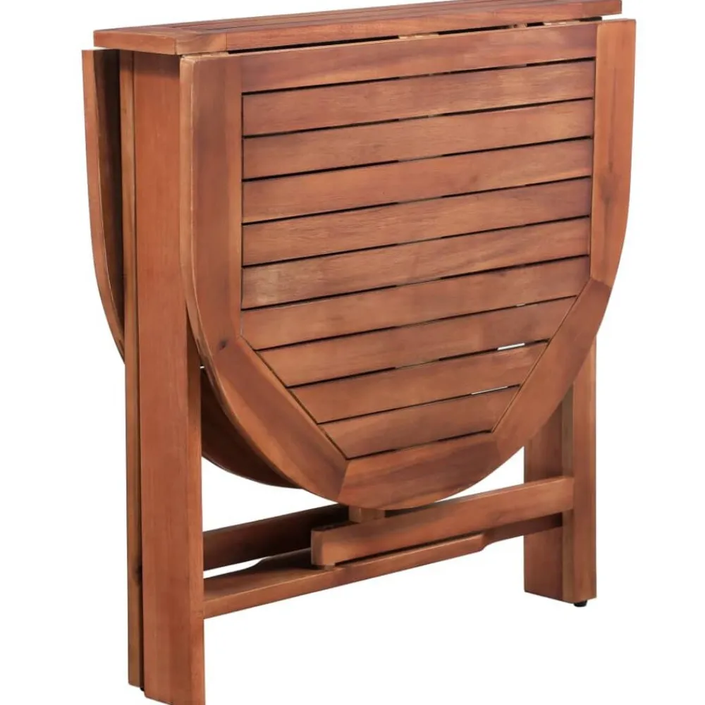 vidaXL Mesa de jardín de madera de acacia maciza 120x70x74 cm Sale