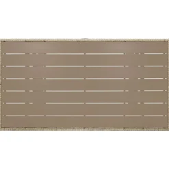 vidaXL Mesa de jardín de ratán sintético 120x70x66 cm Gris Clearance