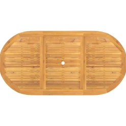 vidaXL Mesa de jardín extensible madera maciza teca 110-160x80x75 cm Sale