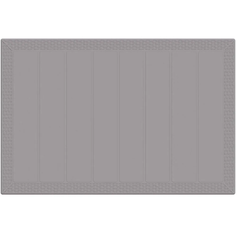 vidaXL Mesa de Jardín Gris Claro 150 x 100 x 73 cm ratán sintético Best