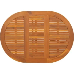 vidaXL Muebles De Jardín-Mesa de jardín madera maciza de acacia 130x90x72 cm