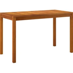vidaXL Muebles De Jardín-Mesa de jardín madera maciza de acacia 110x55x67 cm