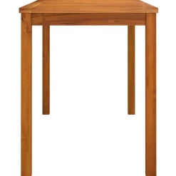 vidaXL Muebles De Jardín-Mesa de jardín madera maciza de acacia 110x55x67 cm