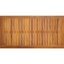 vidaXL Muebles De Jardín-Mesa de jardín madera maciza de acacia 110x55x67 cm