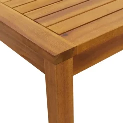 vidaXL Muebles De Jardín-Mesa de jardín madera maciza de acacia 110x55x67 cm