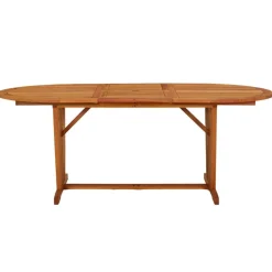 vidaXL Mesa de jardín madera maciza de eucalipto 200x100x75 cm Hot