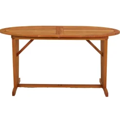 vidaXL Mesa de jardín madera maciza de eucalipto 200x100x75 cm Hot