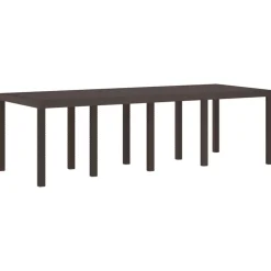 vidaXL Mesa de Jardín Marrón 250 x 100 x 73 cm ratán sintético Marr&oacute;n Best