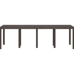 vidaXL Mesa de Jardín Marrón 250 x 100 x 73 cm ratán sintético Marrón Best