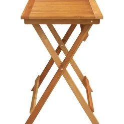 vidaXL Mesa de Jardín Marrón 90 x 55 x 75 cm Madera de Acacia Sólida Clearance