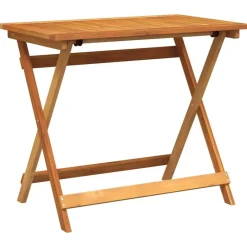 vidaXL Mesa de Jardín Marrón 90 x 55 x 75 cm Madera de Acacia Sólida Clearance