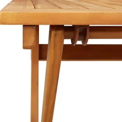 vidaXL Mesa de Jardín Marrón 90 x 55 x 75 cm Madera de Acacia Sólida Clearance