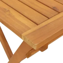 vidaXL Mesa de Jardín Marrón 90 x 55 x 75 cm Madera de Acacia Sólida Clearance