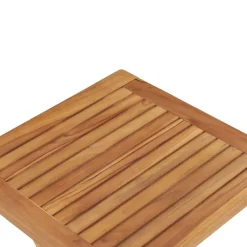 vidaXL Muebles De Jardín-Mesa de jardín plegable madera maciza de teca 45x45x45 cm