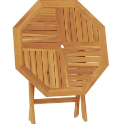 vidaXL Muebles De Jardín-Mesa de jardín plegable madera de teca maciza 85x85x76 cm