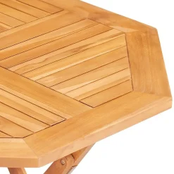 vidaXL Muebles De Jardín-Mesa de jardín plegable madera de teca maciza 85x85x76 cm
