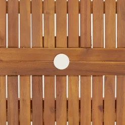vidaXL Mesa de jardín plegable madera maciza de acacia 90x75 cm Clearance