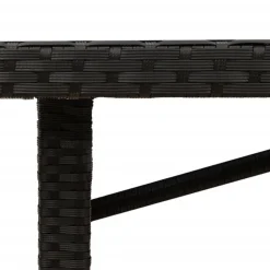 vidaXL Muebles De Jardín-Mesa de jardín superficie madera acacia ratán 190x80x75cm