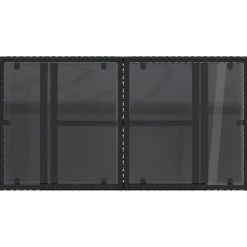 vidaXL Mesa de jardín superficie de vidrio ratán PE 100x55x73 cm Negro Online