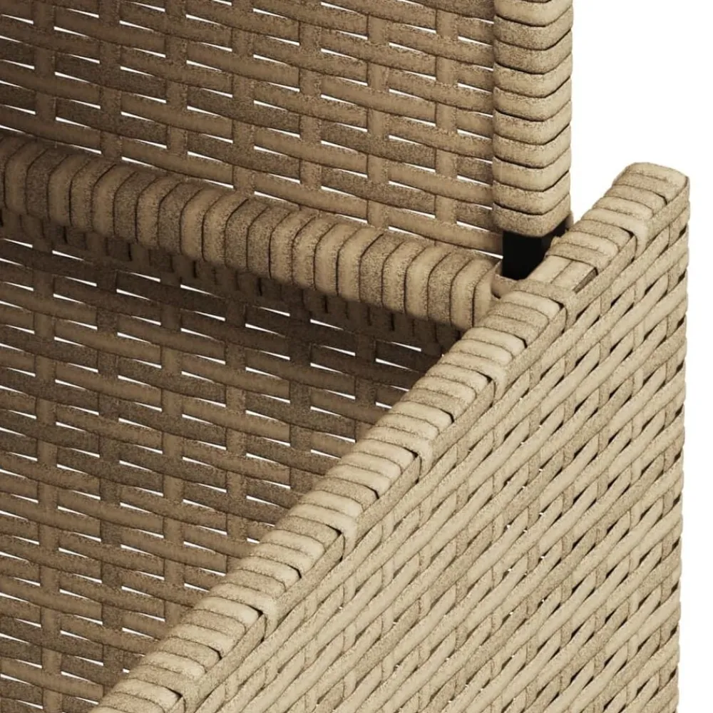 vidaXL Muebles De Jardín-Mesa de jardín superficie de vidrio ratán PE 100x55x73 cm