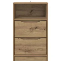 vidaXL Mesa de Noche con cajón Roble artesanal 40 x 30 x 467 cm Roble artisan Best
