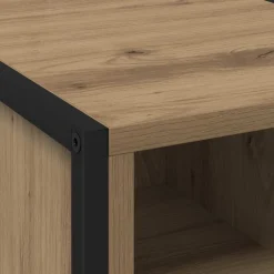 vidaXL Mesa de Noche con cajón Roble Artesanal 39,5 x 30 x 50 cm Roble artisan Sale