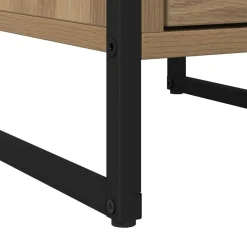 vidaXL Mesa de Noche con cajón Roble Artesanal 39,5 x 30 x 50 cm Roble artisan Sale
