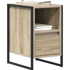 vidaXL Mesas-Mesa de Noche Sonoma 39,5 x 30 x 50 cm Madera contrachapada