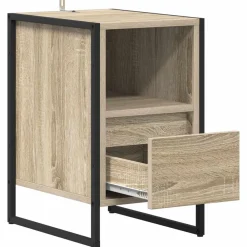 vidaXL Mesas-Mesa de Noche Sonoma 39,5 x 30 x 50 cm Madera contrachapada