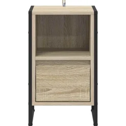 vidaXL Mesas-Mesa de Noche Sonoma 39,5 x 30 x 50 cm Madera contrachapada