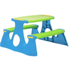 vidaXL Mesa de pícnic para niños polipropileno 89,5x84,5x48 cm Online