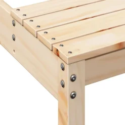 vidaXL Mesa de picnic madera maciza de pino 110x134x75 cm Pino natural Clearance