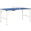vidaXL Mesa de ping pong de 1,52 m con red (152 x 76 x 66 cm), color azul New