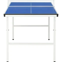 vidaXL Mesa de ping pong de 1,52 m con red (152 x 76 x 66 cm), color azul New