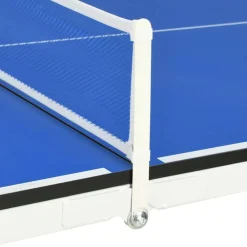vidaXL Mesa de ping pong de 1,52 m con red (152 x 76 x 66 cm), color azul New